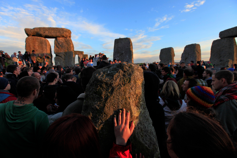 Summer Solstice celebrations at Stonehenge in 2010.